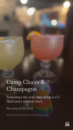 Camp Chairs & Champagne